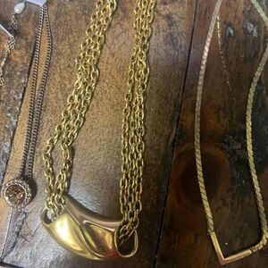 Elegant Gold-Tone Necklace bundle